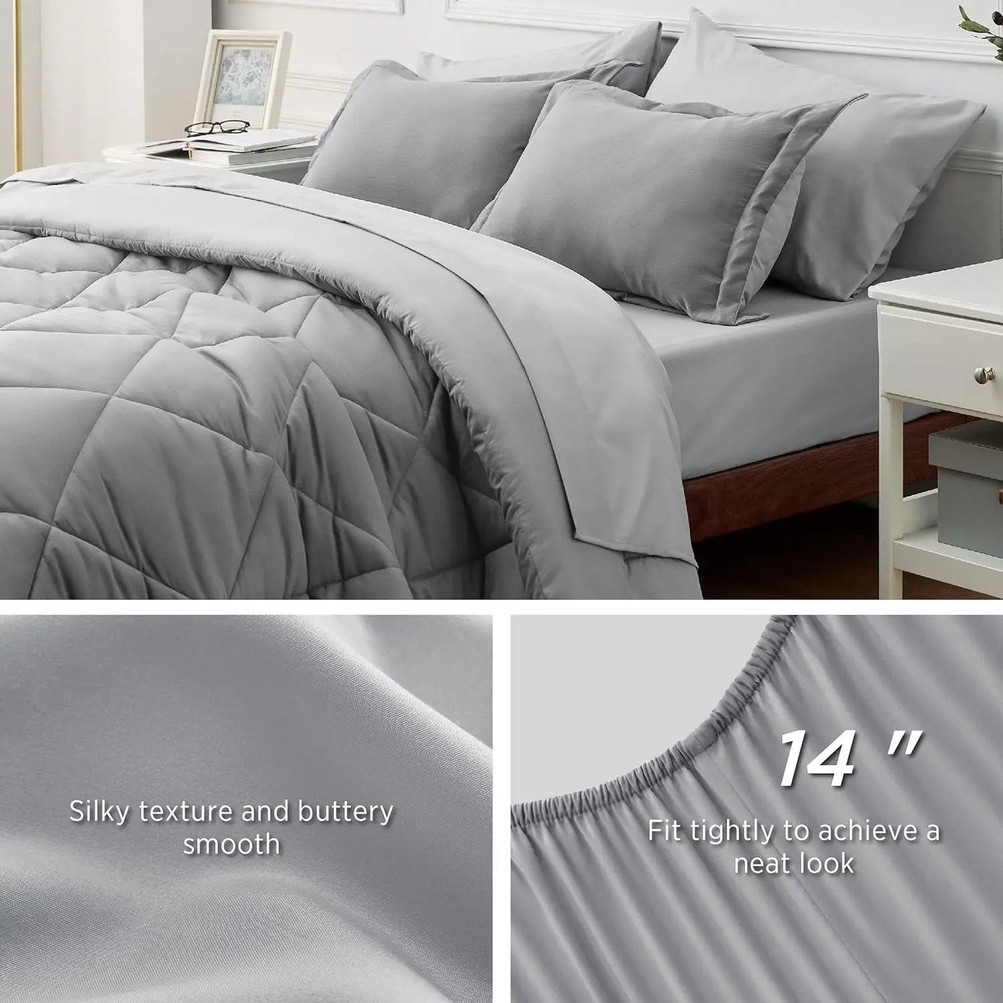 Bedsure All Season Comforter Set.