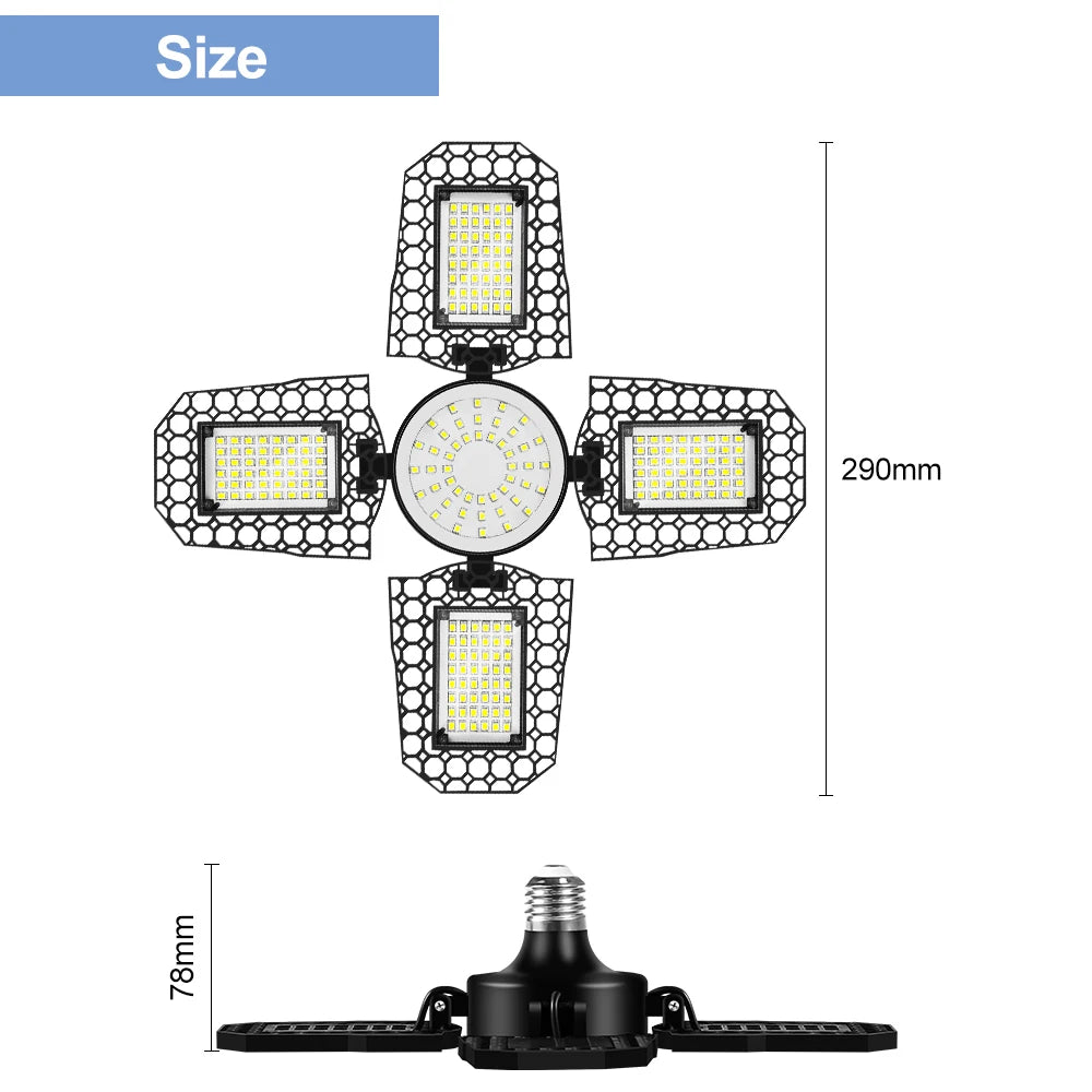 E27 LED Bulb 220V Chandelier E26 Deformable Garage Lamp High Bay Light 110V Barn Lights Bombillas 200W 300W 400W Warehouse Light