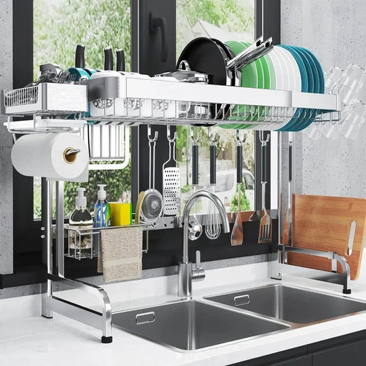 Large Over Sink Dish Rack kitchen Organizers