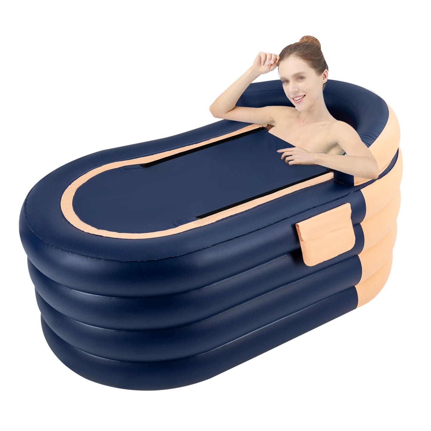 large Portable Bathtub Folding Bath Bucket Tub Baby Swimming Pool Family Bathroom Spa Tub