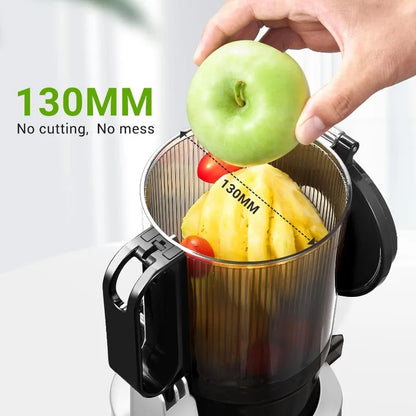 Juicer Machines Self-Feeding Masticating Juicer Fit Whole Fruits Vegetables Cold Press Electric Juicer Machines Portable Blender