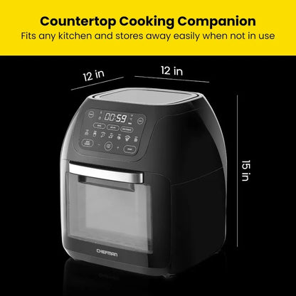 Multifunctional Digital Air Fryer Dehydrator Convection Oven, 17 Touch Screen Presets Fry Roast Dehydrate air fryer oven