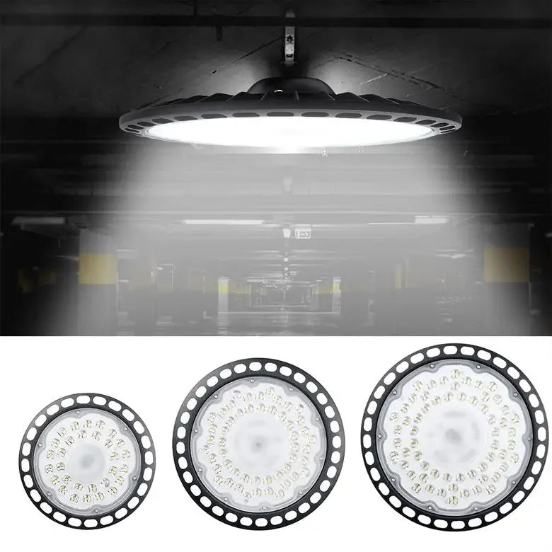 200W 300W 500W 6500K LED High Bay Light High Brightness Industrial Lighting Workshop Warehouse Garage LED Lamp AC180-260V