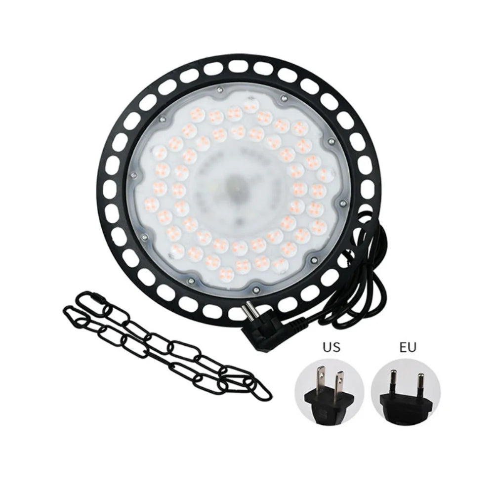 100W 150W 200W UFO LED High Bay Light UFO Industrial Light, High Lumen,No Fan,Garage Light, High Bay Shop Light, 4000K-6500K