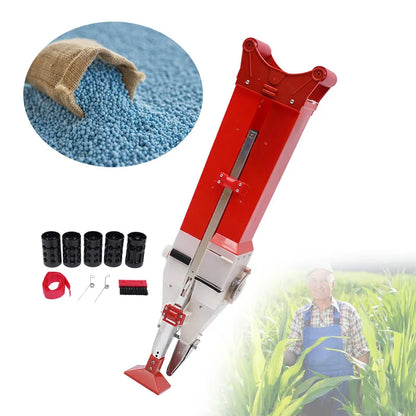 Manual Double Cylinder Spreader Seed Fertilizer Corn Planting Machine Fertilizer Applicator Handheld Seeder Garden Accsesories