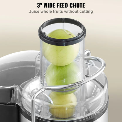 VEVOR Juicer Machine 850W Motor Centrifugal Juice Extractor Easy Clean Centrifugal Big Mouth Large for Fruits and Vegetables