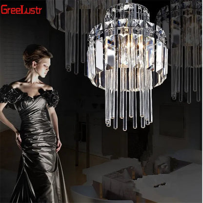 Creative Crystal Led Chandelier Light Indoor Plafon Lustre Pendant Ceiling Lamp In The Kitchen Home Decor Hanging Lamp Luminaire