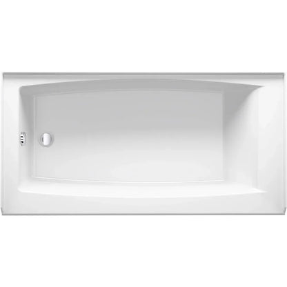 Bathtub, 60-inch X 30-inch, Niche Tub with Integral Stopper, Integral Flange and Left Side Drain, Freestanding Tub