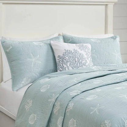 All Season Comforter Sets Pre-Washed Coverlet Bedding Layer Bed Linen Set.