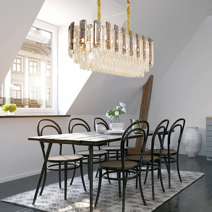 LUVODI Luxury Large Crystal Pendant Chandeliers Lamp for Living Room Dining Room