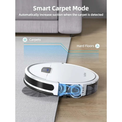 HONITURE Robot Vacuum and Mop Combo, 4000pa Strong Suction, G20 Robot Vacuum Cleaner with Self-Charging, 150Mins Max