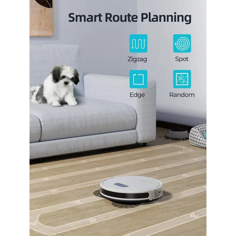 HONITURE Robot Vacuum and Mop Combo, 4000pa Strong Suction, G20 Robot Vacuum Cleaner with Self-Charging, 150Mins Max