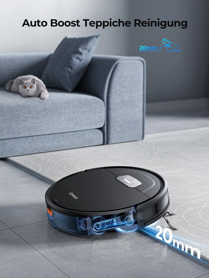 Laresar Robot Vacuum Cleaner Mop 6000Pa Wireless Smart APP Control Planned for Home Floor Washing Carpet Pet Hair Cleaning