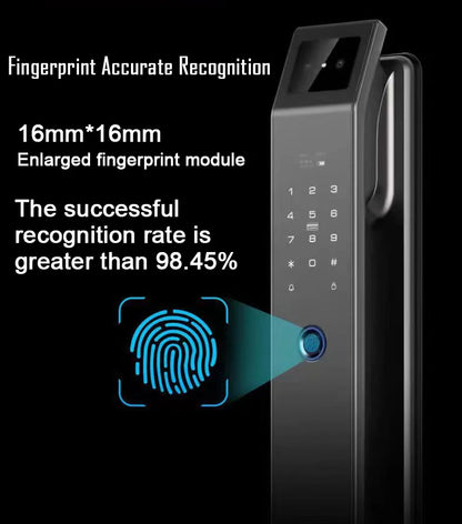 3D Face Recognition Unlock Digital Door Lock With Camera FIngerprint Password Unlock Keyless Electronic Door Lock