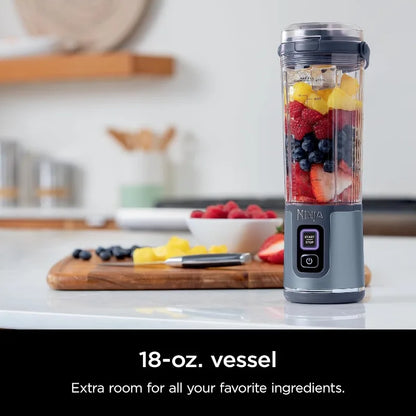 Ninja BC151NV Blast Portable Blender, Cordless, 18oz. Vessel, Personal Blender-for Shakes & Smoothies Leakproof-Lid & Sip Spout