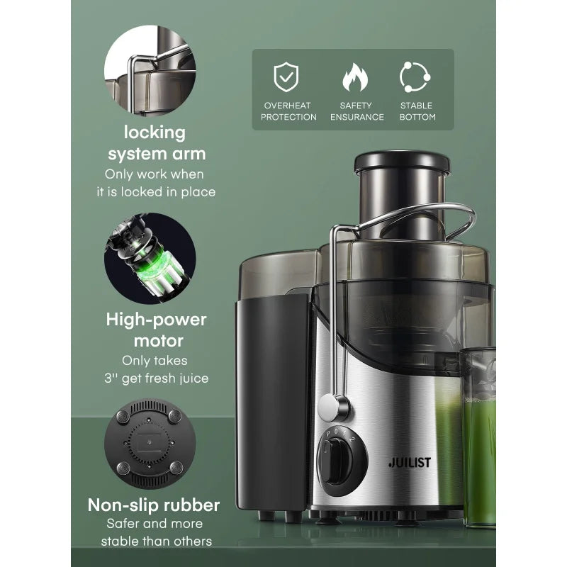 Juicer Ultra Power Easy Clean Extractor Press Centrifugal Juicing Machine