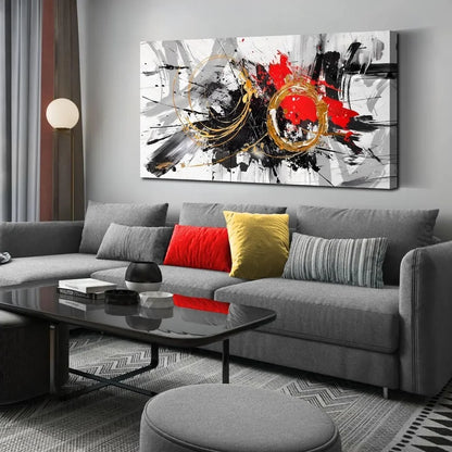 Decorative Paintings Large Abstract Art Wall  Black and White Canvas Wall Art Decorative Pictures for Living Room Home Decor