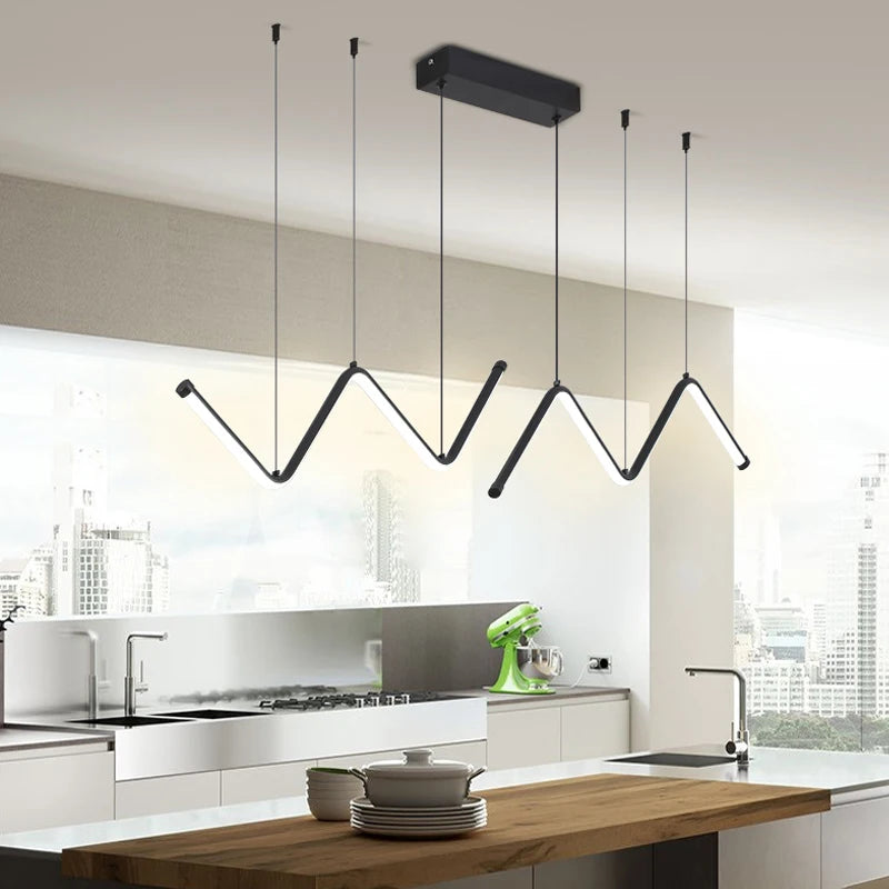 Modern LED Pendant Light Minimalist Chandelier For Dinning Room Kitchen Bar Restaurant Home Decor Led Lighting Remote Control