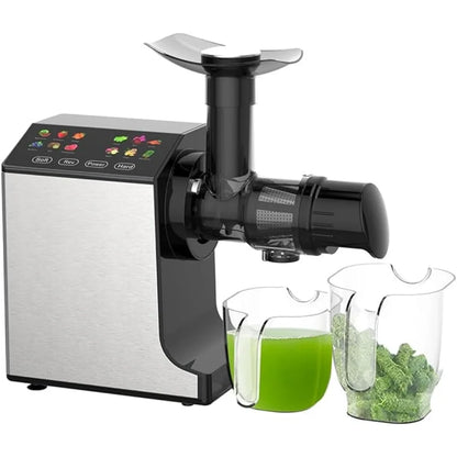 Portable Juicer with 2 Speed Modes, Touchscreen Cold Press Juicer, Safe & Quiet Operation and Easy To Clean, Juicer