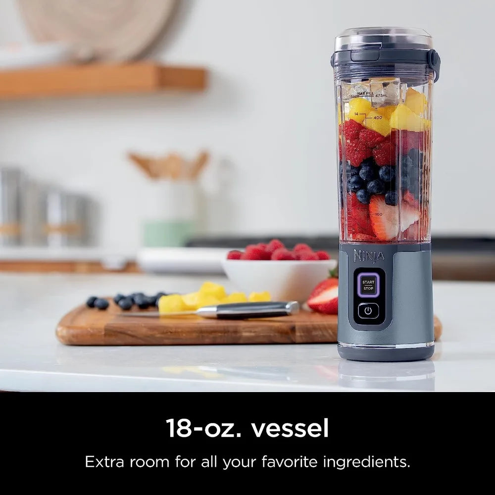 Ninja BC51NV Blast Portable Blender, Cordless, 18oz. Vessel, Personal Blender-for Shakes & Smoothies, BPA Free, Leakproof-Lid