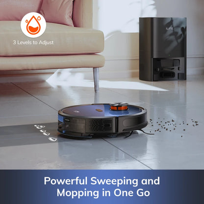 Robot Vacuum Cleaner, Auto Empty Station for 60 Days with Remote Control