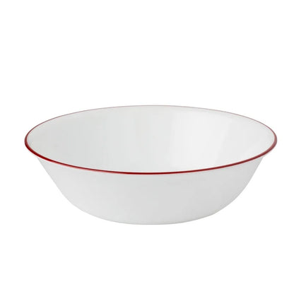 Corelle Splendor, White and Red Round 12-Piece Dinnerware Set