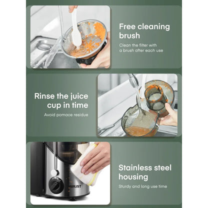 Juicer Ultra Power Easy Clean Extractor Press Centrifugal Juicing Machine