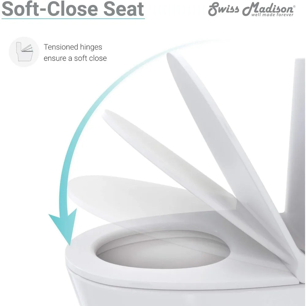 Compact White Toilet Fixture for Home Improvement