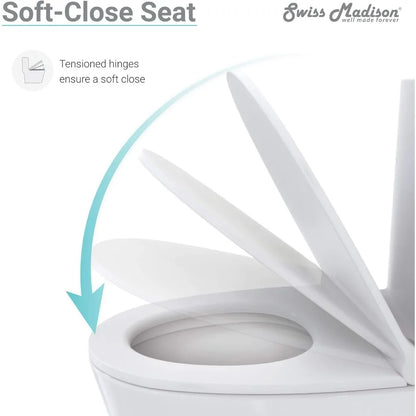 Compact White Toilet Fixture for Home Improvement