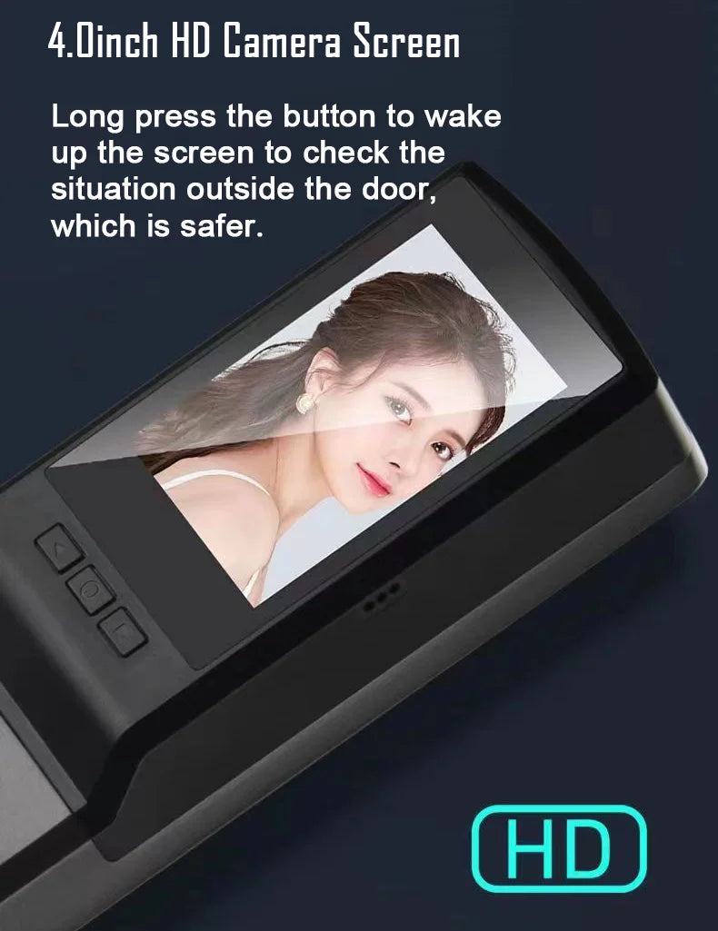 3D Face Recognition Unlock Digital Door Lock With Camera FIngerprint Password Unlock Keyless Electronic Door Lock