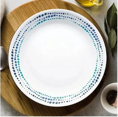 NewCorelle 16pc Vitrelle Ocean Blues Dinnerware Set