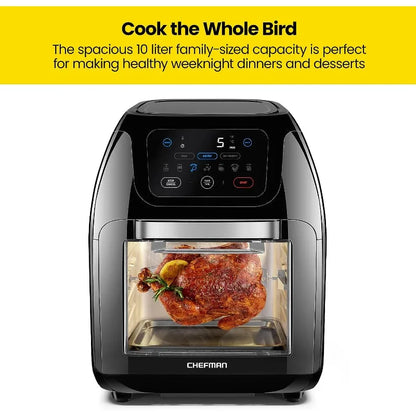 Multifunctional Digital Air Fryer Dehydrator Convection Oven, 17 Touch Screen Presets Fry Roast Dehydrate air fryer oven