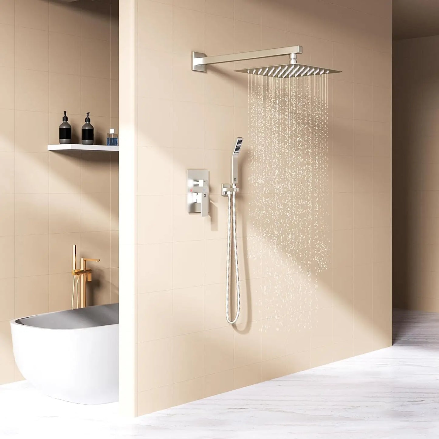 bathroom Luxury shower combination wall mounted shower head