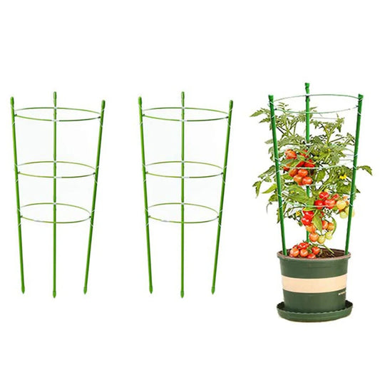 2PCS Detachable Plant Support Pile Garden Flower Stand Cage Grow Fixing Rod Vine Climbing Bracket Stake Holder Garden Accsesorie