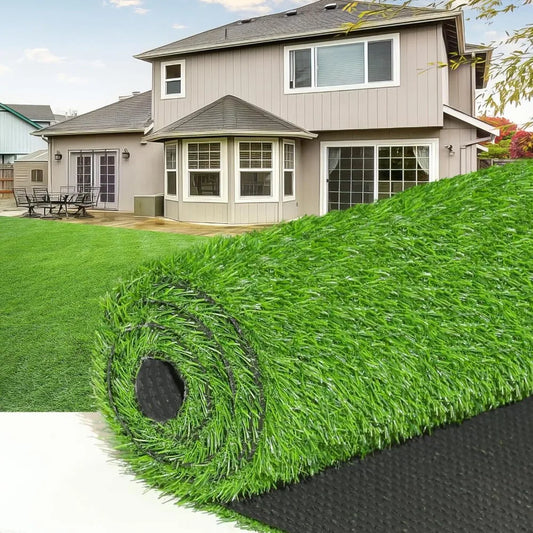 Artificial Grass Turf Lawn 5' x 8' Outdoor Rug, Large Realistic Turf for Garden, Yard, Home Landscape, Playground, Dogs Syntheti